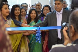 Lalitaben and Champshibhai Nathoo Govindji Shah opened the kitchen.