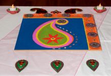 Mithai and rangoli demonstration