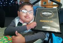 Viyan Shah is Runner Up in Burton Mail Heroes Award