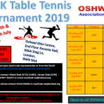 OAUK Table Tennis Tournament 2019