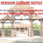 Derasar closure notice3