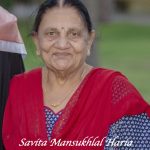 Late Mrs Savita Mansukhlal Popatlal Haria