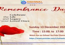 Oshwal Remembrance Day 2020