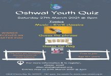 Oshwal Youth Quiz Night – 27 March 2021