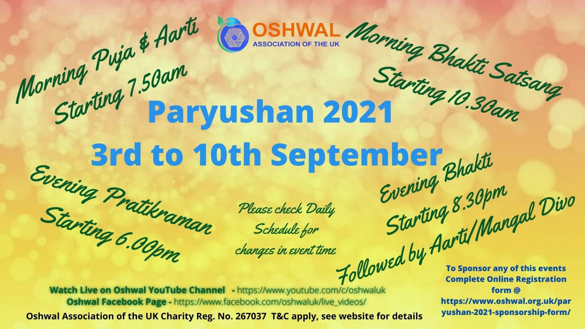 Paryushan 2021 Oshwal Association of the U.K.