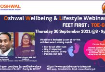 Oshwal Health Talk – Feet First: Toe-Go