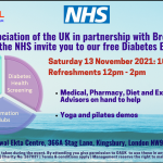 Diabetes event_Ekta Centre November 2021