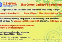 Ekta Centre – Daal Roti & Ramat Gamat