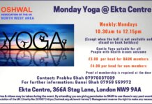 Yoga at Ekta Centre