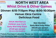 North West Area – Whist Drive and Other Games