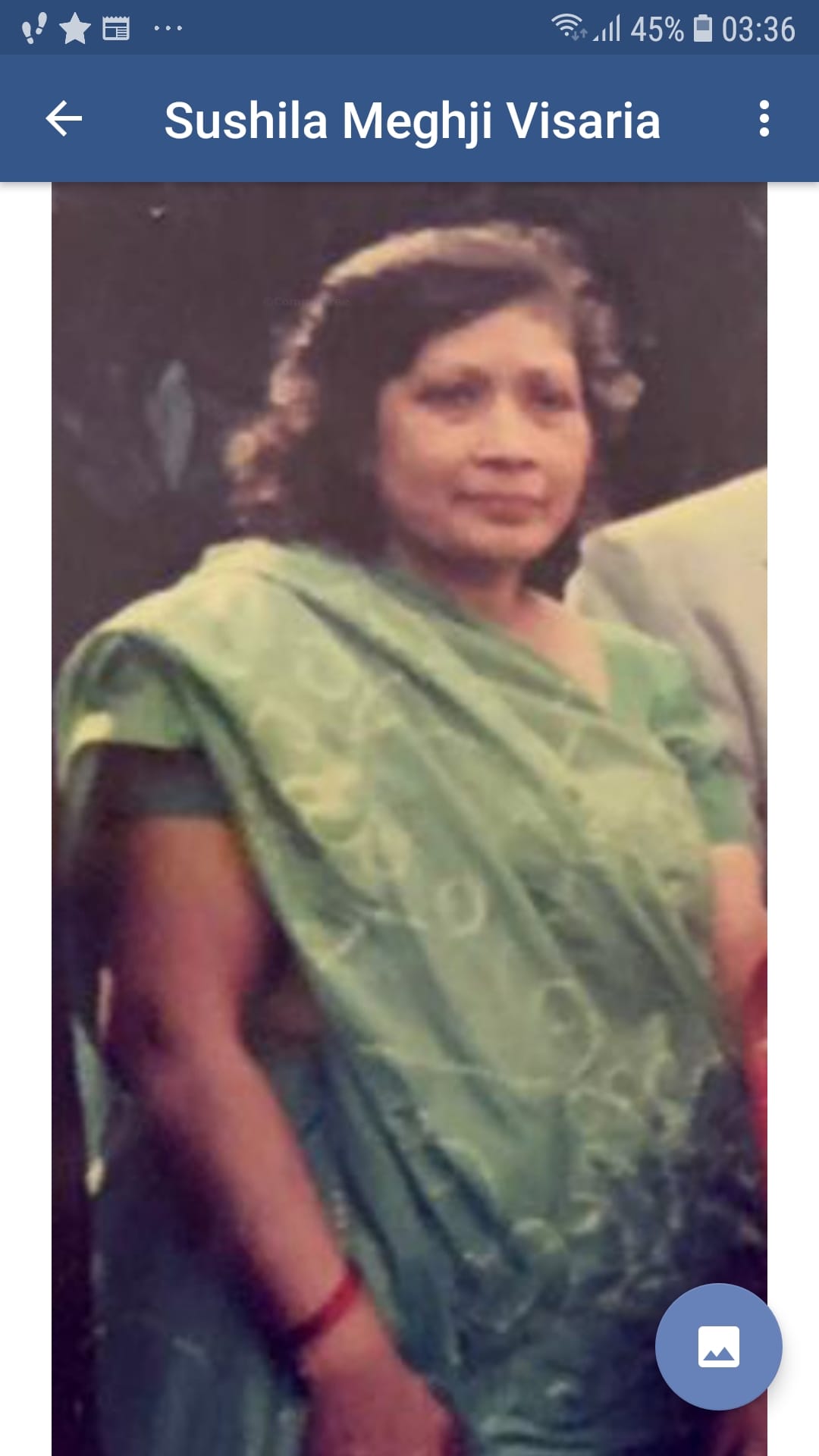 Late Shushilaben Meghji Govindji Visaria
