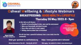 Oshwal Health Talk – Breastfeeding: Good Health v Lifestyle