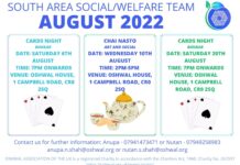South Area Socials – August 2022