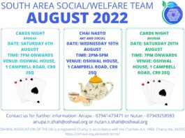 South Area Socials – August 2022