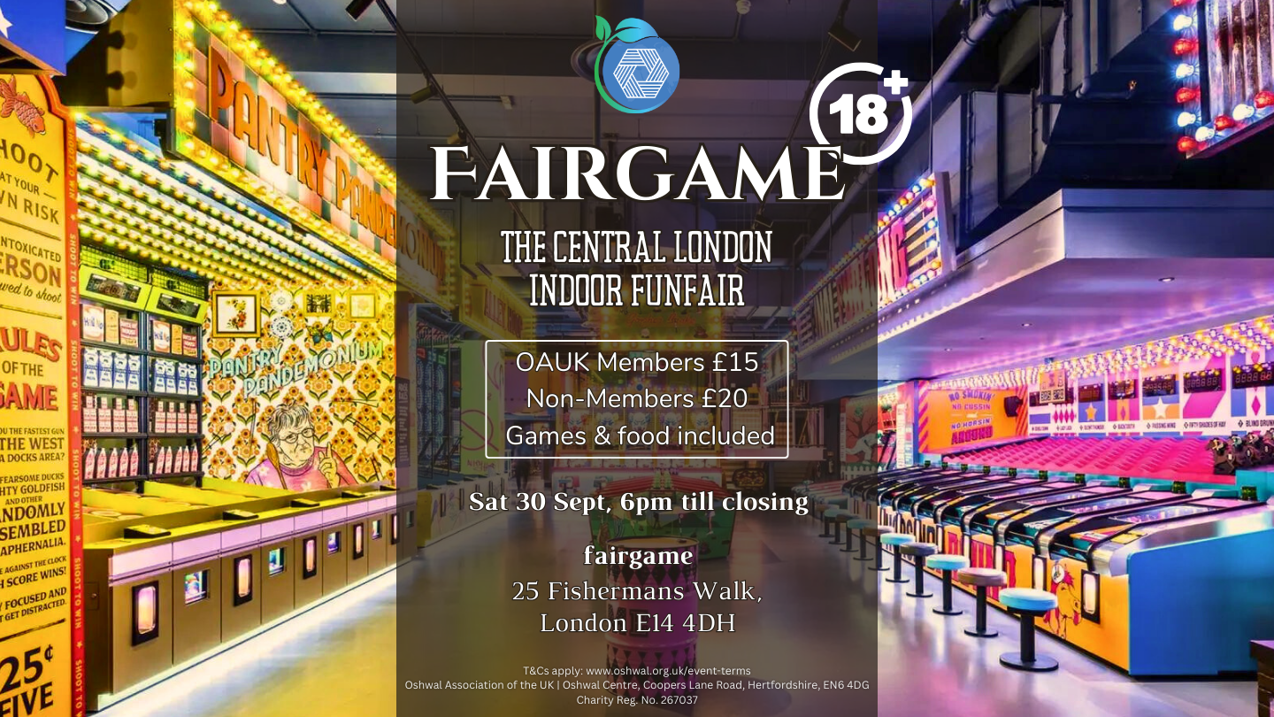 Fairgame Canary Wharf Oshwal Association Of The U K 