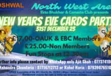 New Years Evening Cards Party