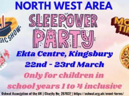 North West Area – Sleepover Party