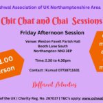 OAUK Northants – Chit Chat and Chai Session