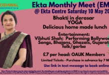 North West Area – EKTA Monthly Meet – May 2025