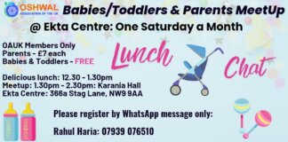 North West Area – Baby/Toddler Parent Meetup