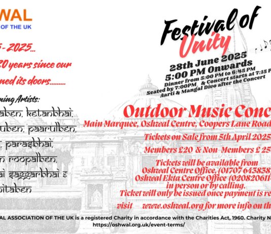 OAUK Derasar 20 Year Celebration Booklet