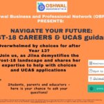 Navigate Your Future: Post-18 Careers & UCAS application guidance