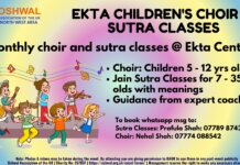 Ekta Children’s Choir & Sutra Classes