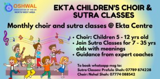 Ekta Children’s Choir & Sutra Classes