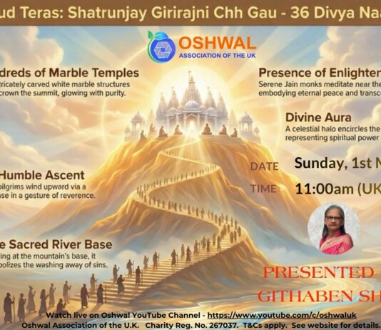 Fagan Sud Teras: Shatrunjay Girirajani Chh Gau – 36 Divya Naam Yatra