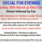 North West Area – Social Fun Evening (SFE)