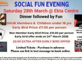 North West Area – Social Fun Evening (SFE)