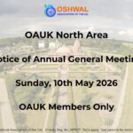 OAUK North Area – Notice of AGM (10th May 2026)