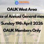 OAUK West Area – Notice of AGM (19th April 2026)