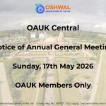 OAUK Central Area – Notice of AGM (17th May 2026)
