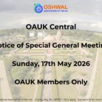 OAUK Central Area – Notice of SGM (17th May 2026)