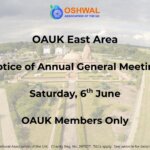 OAUK East Area – Notice of AGM (6th June 2026)