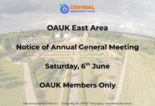 OAUK East Area – Notice of AGM (6th June 2026)