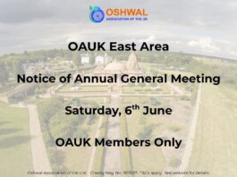 OAUK East Area – Notice of AGM (6th June 2026)