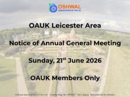 OAUK Leicester Area – Notice of AGM (21st June 2026)