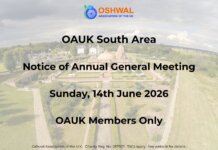 OAUK South Area – Notice of AGM