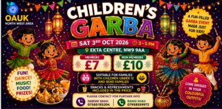 North West Area – Children’s Raas Garba (2026)