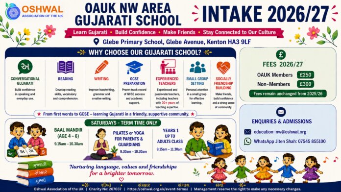 OAUK NW - Gujarati School - 2026