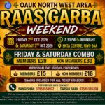 North West Area – Raas Garba Weekend 2026