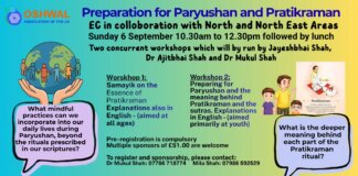 Preparation for Paryushan and Pratikraman