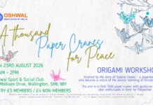 South Area – Origami Workshop: A Thousand Paper Cranes for Peace