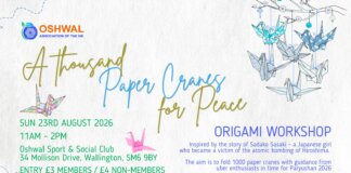 South Area – Origami Workshop: A Thousand Cranes for Peace
