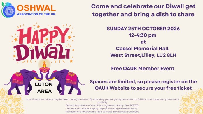 OAUK Luton - Diwali Celebrations 2026